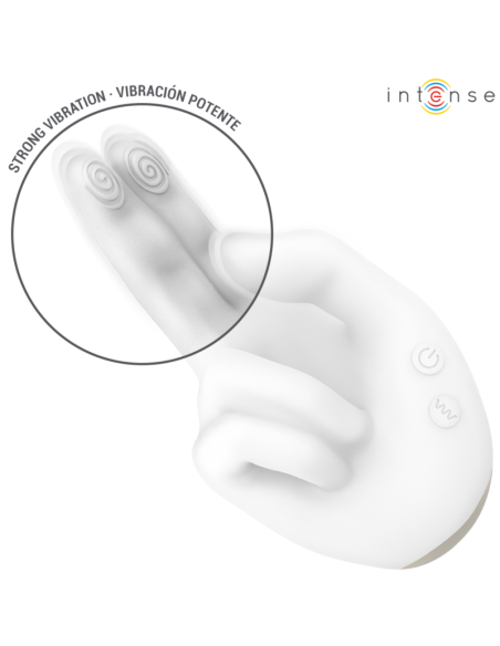 INTENSE JIMMY HAND SHAPED MULTIFUNCTION STIMULATOR WITH VIBRATION AND HEAT