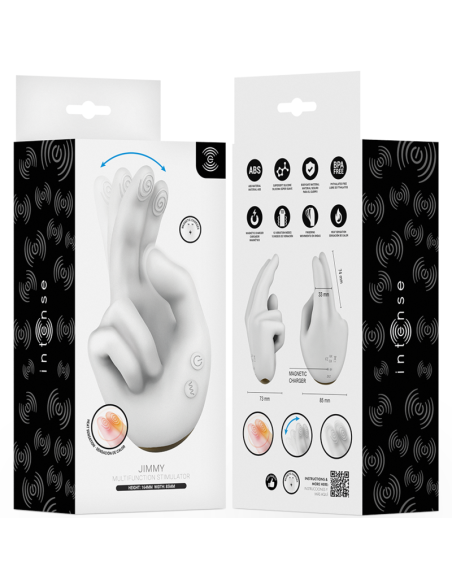 INTENSE JIMMY HAND SHAPED MULTIFUNCTION STIMULATOR WITH VIBRATION AND HEAT