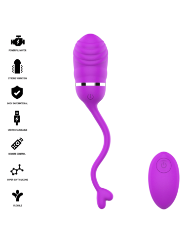 INTENSE SOOKIE REMOTE CONTROL VIBRATING EGG PURPLE