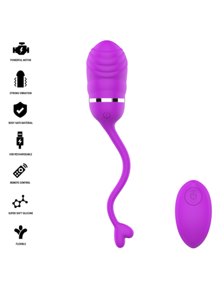 INTENSE SOOKIE REMOTE CONTROL VIBRATING EGG PURPLE