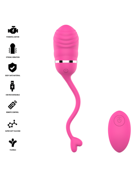 INTENSE SOOKIE REMOTE CONTROL VIBRATING EGG PINK