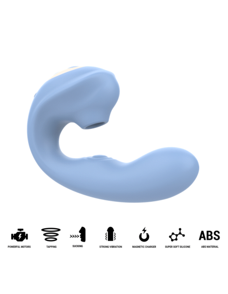 INTENSE GINA MULTIFUNCTION CLITORAL STIMULATOR BLUE