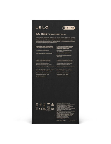 LELO INA THRUST RABBIT THRUSTING VIBRATOR BLACK