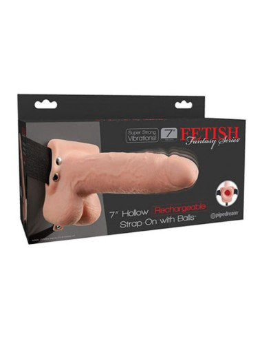FETISH FANTASY SERIES REALISTIC VIBRATING HOLLOW STRAP ON WITH BALLS 178 CM