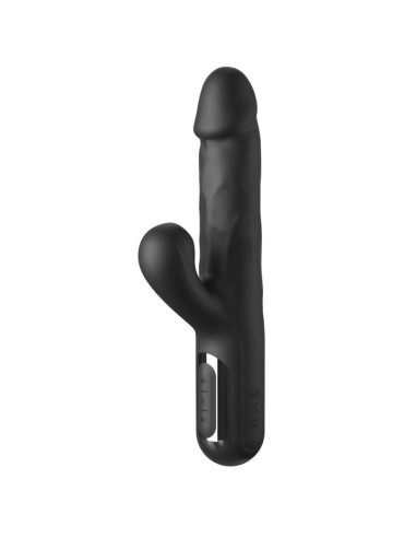 FETISH FANTASY SERIES SONIX SILICONE THRUSTER RABBIT VIBRATOR BLACK