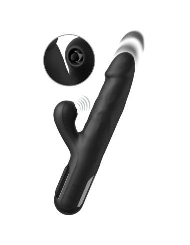 FETISH FANTASY SERIES SONIX SILICONE THRUSTER RABBIT VIBRATOR BLACK