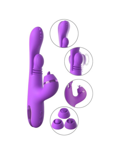 FANTASY FOR HER INTIMOTION PULSE PRO VIBE RABBIT VIBRATOR PURPLE