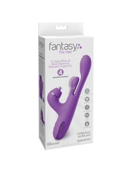 FANTASY FOR HER INTIMOTION PULSE PRO VIBE RABBIT VIBRATOR PURPLE