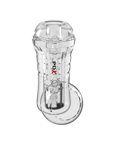 PDX ELITE VIEWTUBE PLUS SEE THRU EZ GRIP TRANSPARENT STROKER 21 CM