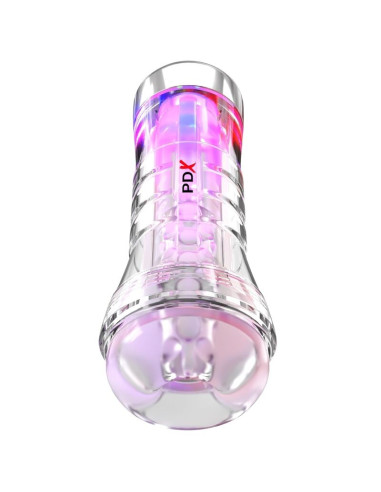 PDX ELITE VIEWTUBE XXL LED TRANSPARENT STROKER 273 CM