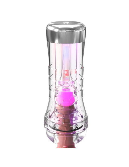PDX ELITE VIEWTUBE XXL LED TRANSPARENT STROKER 273 CM