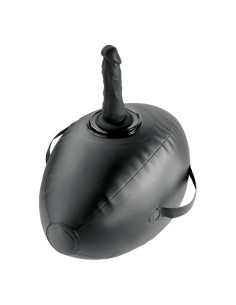 FETISH FANTASY SERIES BODY DOCK INFLATABLE LOVE BALL WITH DILDO BLACK 419 CM