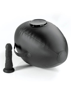 FETISH FANTASY SERIES BODY DOCK INFLATABLE LOVE BALL WITH DILDO BLACK 419 CM 2