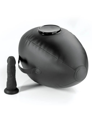 FETISH FANTASY SERIES BODY DOCK INFLATABLE LOVE BALL WITH DILDO BLACK 419 CM
