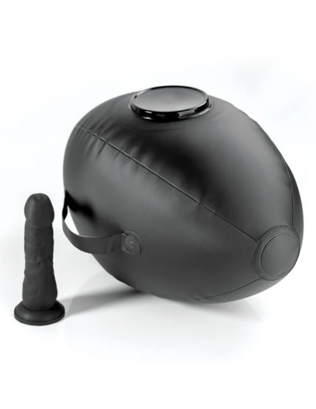 FETISH FANTASY SERIES BODY DOCK INFLATABLE LOVE BALL WITH DILDO BLACK 419 CM