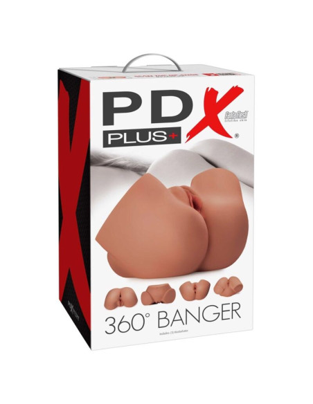 PDX PLUS REALISTIC 360 BANGER BUTT AND VAGINA MASTURBATOR