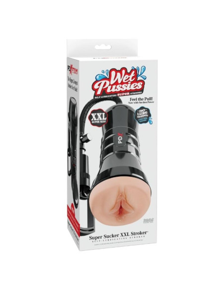 PDX EXTREME WET PUSSIES SUPER SUCKER XXL LIGHT VAGINA STROKER WITH SUCTION 273 CM