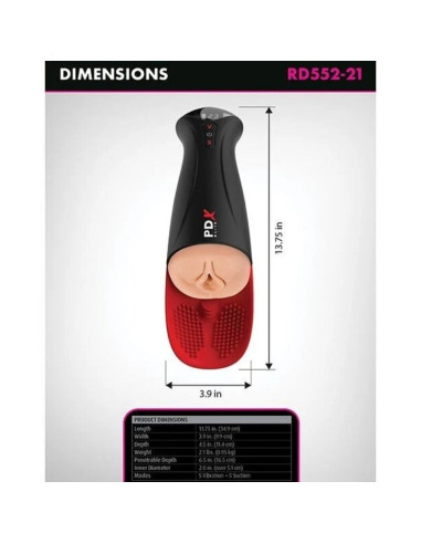 PDX ELITE FUCK O MATIC PRO XL AUTOMATIC MASTURBATOR 42 CM