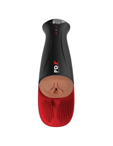 PDX ELITE FAP O MATIC PRO XL AUTOMATIC VIBRATING STROKER BROWN 349 CM
