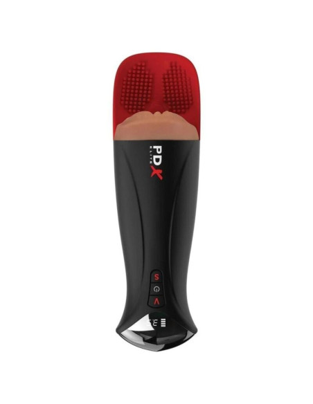 PDX ELITE FAP O MATIC PRO XL AUTOMATIC VIBRATING STROKER BROWN 349 CM