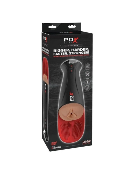 PDX ELITE FAP O MATIC PRO XL AUTOMATIC VIBRATING STROKER BROWN 349 CM