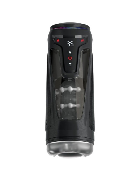 PDX ELITE MOTO BATOR PRO THRUSTING STROKER AUTOMATIC VIBRATING AND WARMING MASTURBATOR 265 CM