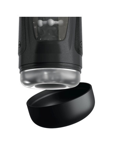 PDX ELITE MOTO BATOR PRO THRUSTING STROKER AUTOMATIC VIBRATING AND WARMING MASTURBATOR 265 CM