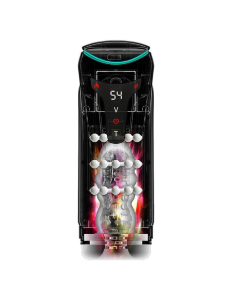 PDX ELITE MOTO BATOR PRO THRUSTING STROKER AUTOMATIC VIBRATING AND WARMING MASTURBATOR 265 CM