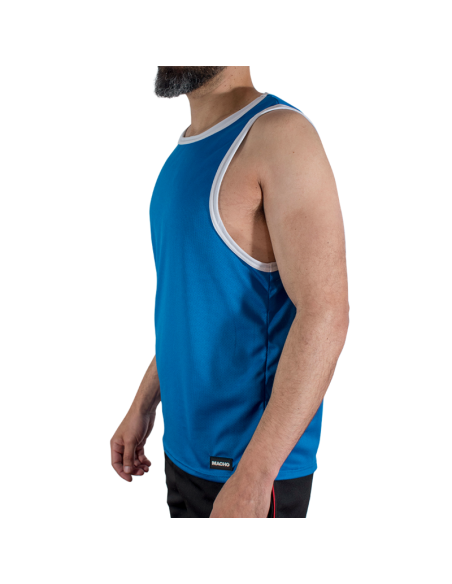 MACHO CMV002 BLUE GYM T SHIRT S M