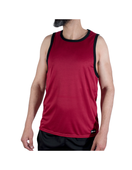MACHO CMV003 MAROON GYM T SHIRT S M
