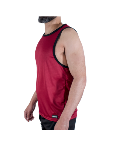 MACHO CMV003 MAROON GYM T SHIRT S M