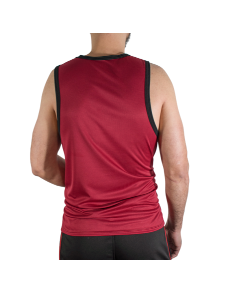 MACHO CMV003 MAROON GYM T SHIRT S M