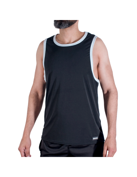 MACHO CMV004 BLACK GYM T SHIRT S M