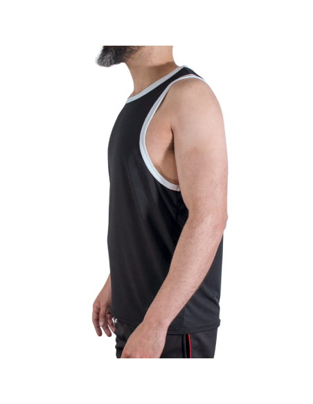 MACHO CMV004 BLACK GYM T SHIRT S M