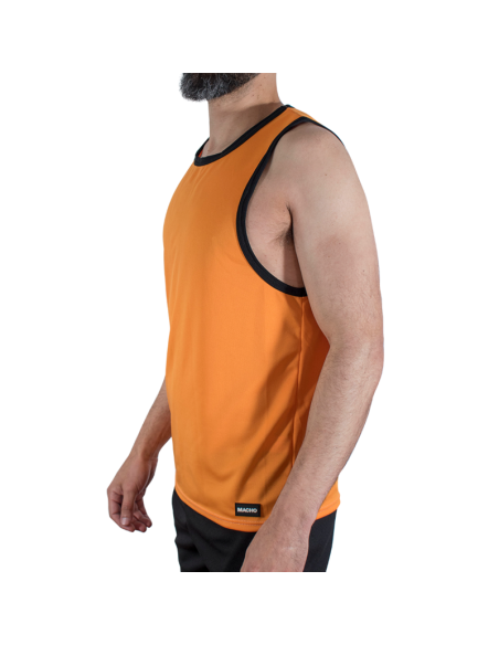 MACHO CMV005 ORANGE GYM T SHIRT S M