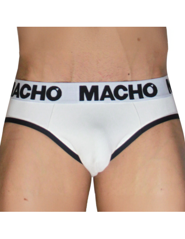 MACHO MCH006 CLASSIC SLIP WHITE BLACK S