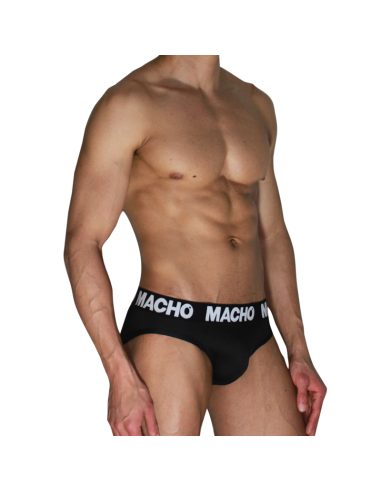 MACHO MCH007 CLASSIC SLIP BLACK BLACK S