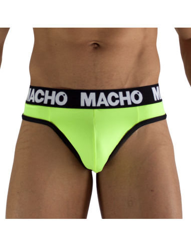 MACHO MTG001 FLUORESCENT YELLOW THONG SIZE L