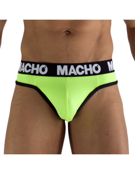 MACHO MTG001 FLUORESCENT YELLOW THONG SIZE L