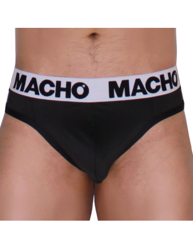 MACHO MTG002 BLACK BLACK THONG S