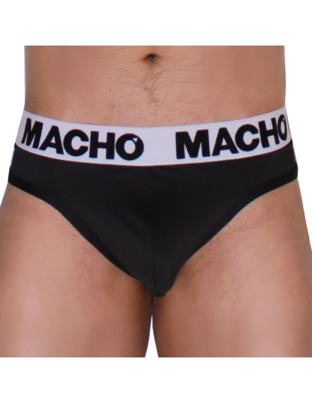 MACHO MTG002 BLACK BLACK THONG S