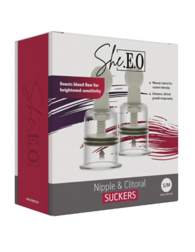 SHEEO SUCTION CUP FOR NIPPLE AND CLITORIS S M