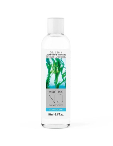 MIXGLISS 2 IN 1 WATER BASED LUBRICANT AND MASSAGE GEL NURU ALGAE 150 ML
