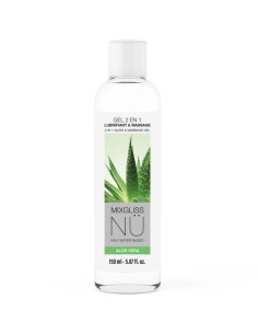 MIXGLISS 2 IN 1 WATER BASED LUBRICANT AND MASSAGE GEL NURU ALOE VERA 150 ML