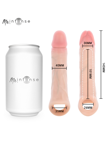 MR INTENSE ARNOLD M ULTRA REALISTIC VIBRATING PENIS SLEEVE 145 CM O 4 CM