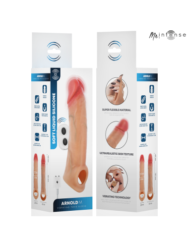 MR INTENSE ARNOLD M ULTRA REALISTIC VIBRATING PENIS SLEEVE 145 CM O 4 CM
