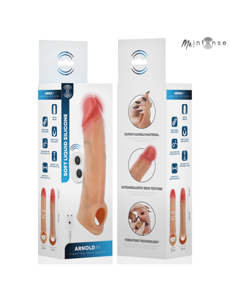 MR INTENSE ARNOLD M ULTRA REALISTIC VIBRATING PENIS SLEEVE 145 CM O 4 CM