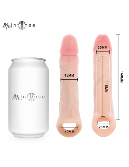 MR INTENSE ARNOLD L ULTRA REALISTIC VIBRATING PENIS SLEEVE REMOTE CONTROL 16 CM O 45 CM