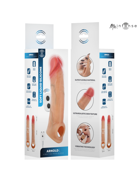 MR INTENSE ARNOLD L ULTRA REALISTIC VIBRATING PENIS SLEEVE REMOTE CONTROL 16 CM O 45 CM