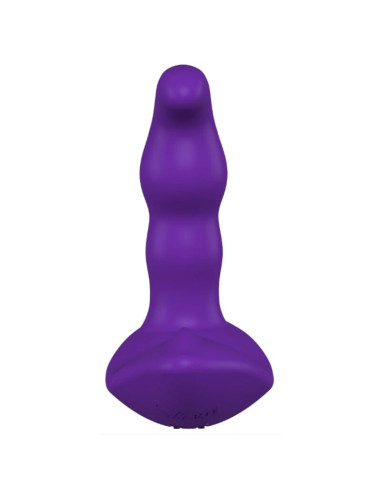 SHEEO ROTATING VIBRATING ANAL STIMULATOR WITH REMOTE CONTROL PURPLE